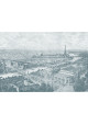 Papier Peint Panoramique - Gravure - Paris 1900 - Ciment Factory